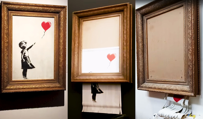 뱅크시의 작품 <풍선과 소녀>