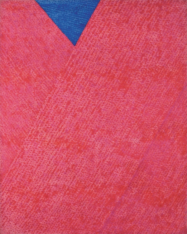 03-II-72 #220(‘붉은 점화’), 코튼에 유채, 254x202cm, 1972, 환기미술관