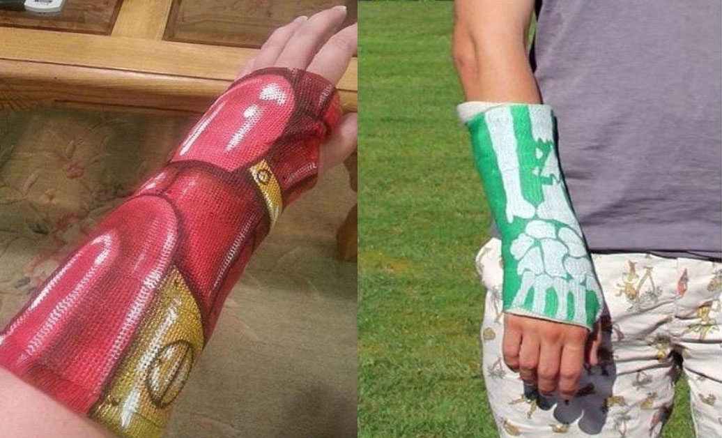 깁스 낙서의 최고봉 (출처 : jtbc)