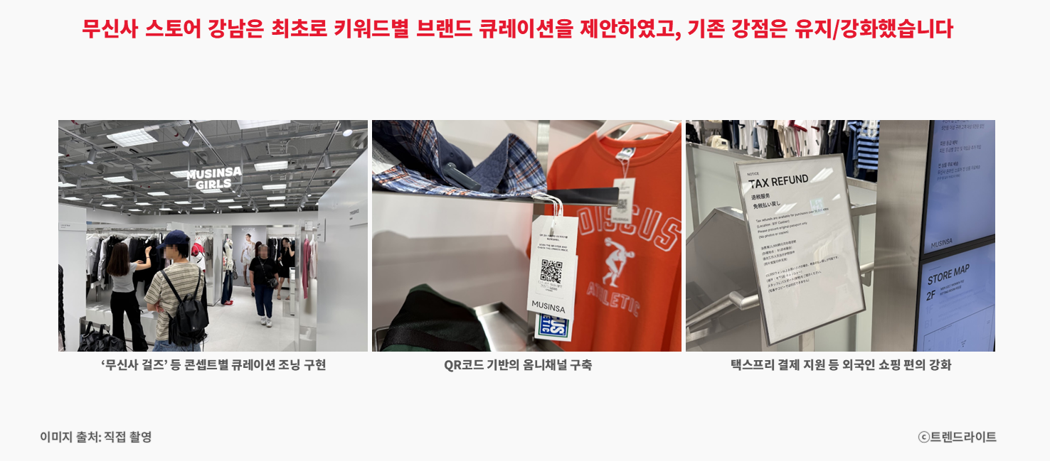 무신사 스토어 강남은 향후 확장할 편집숍 사업의 표준 역할을 할 것으로 보입니다