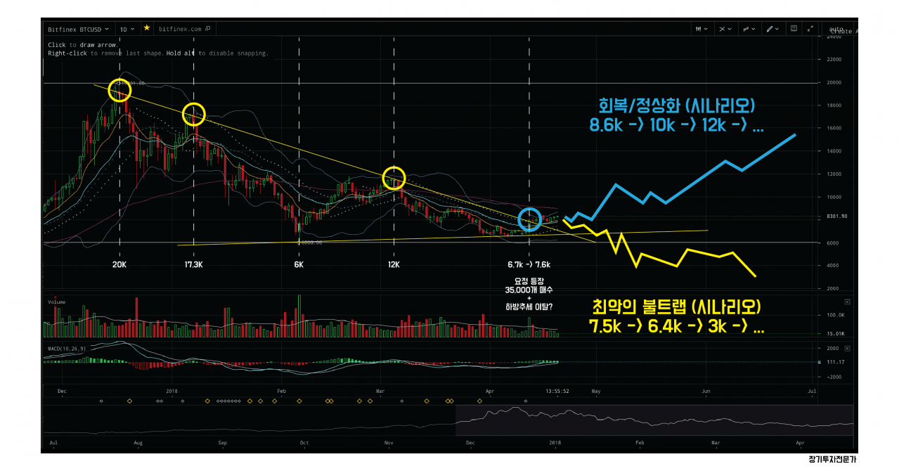 하방추세는 이미 이탈했다 (행복회로)
