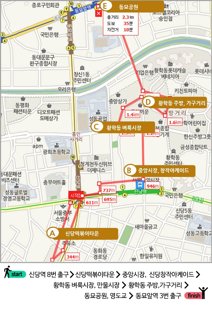 신당동 옛날떡볶이 식당 이미지