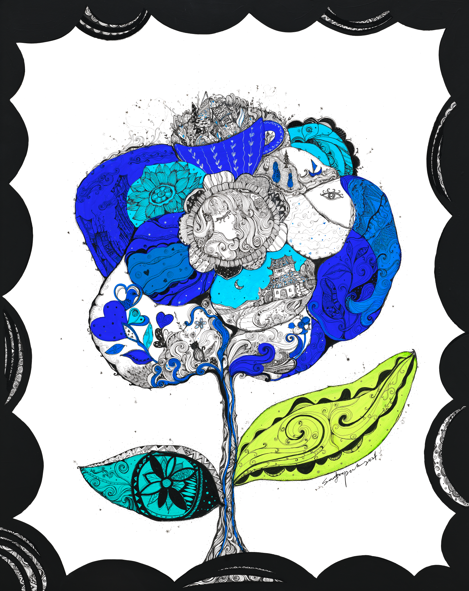 행복flower 이미지