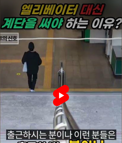 엘리베이터 대신 계단을 써야 하는 이유! 엘리베이터 대신 계단을 써야 하는 이유! 