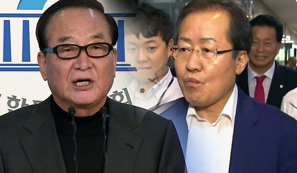 한국당 집안싸움 격화... - 홍준표 서청원 '녹취록...