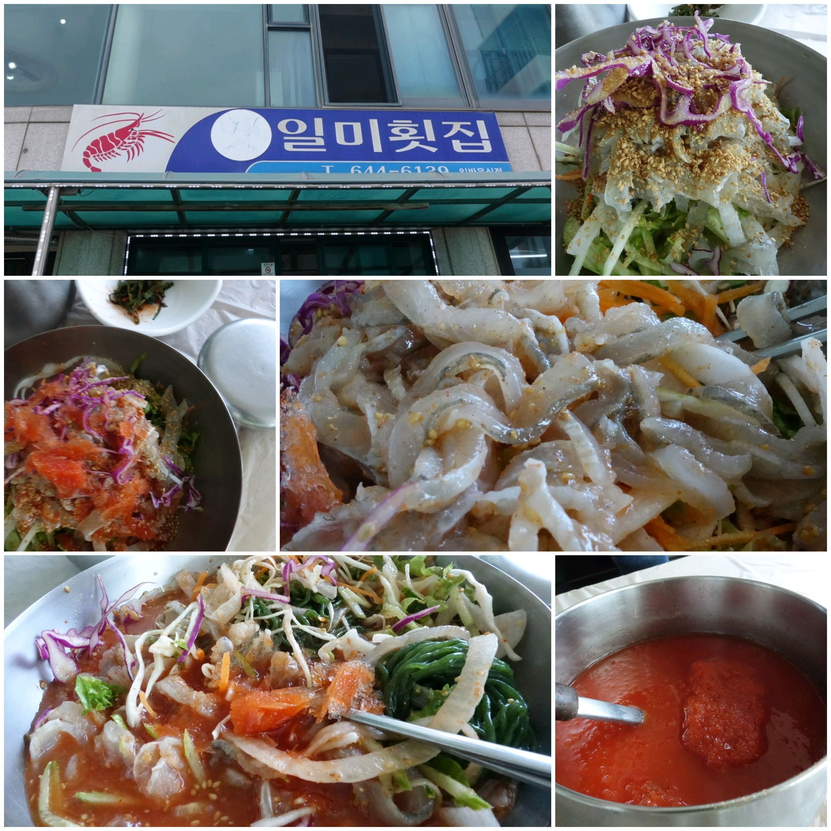 강릉 물회 2층 바다 뷰의 강릉 일미횟집