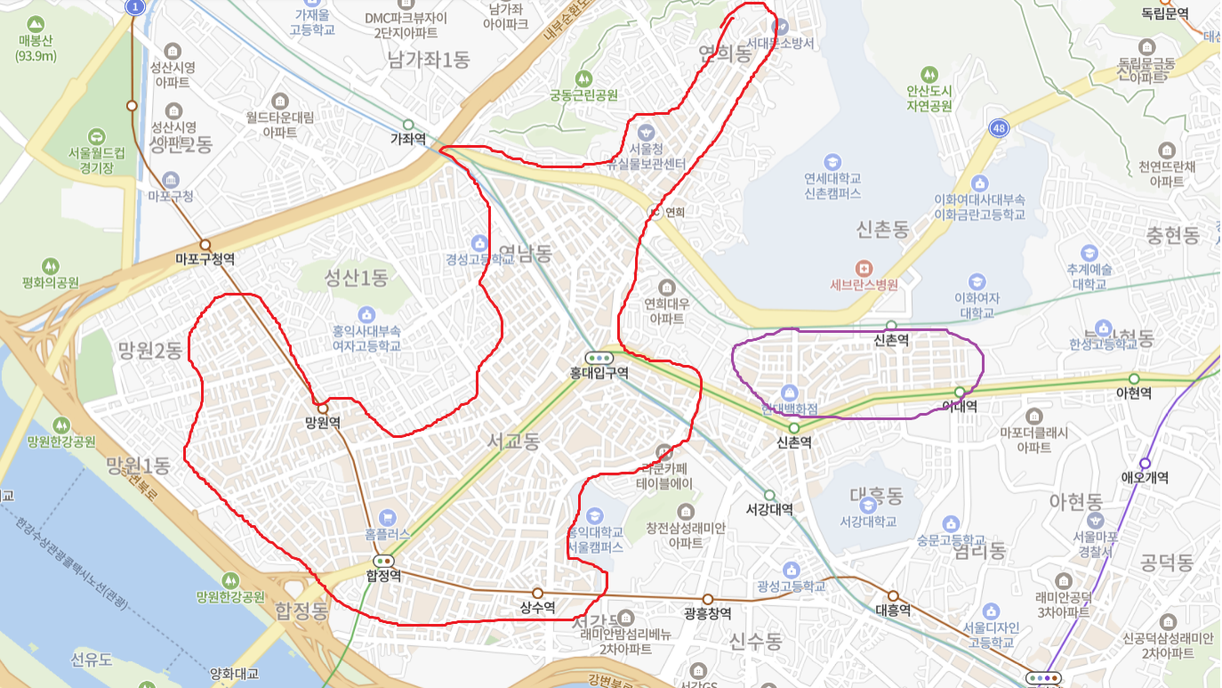 신촌과 이대 상권은 왜 망했을까