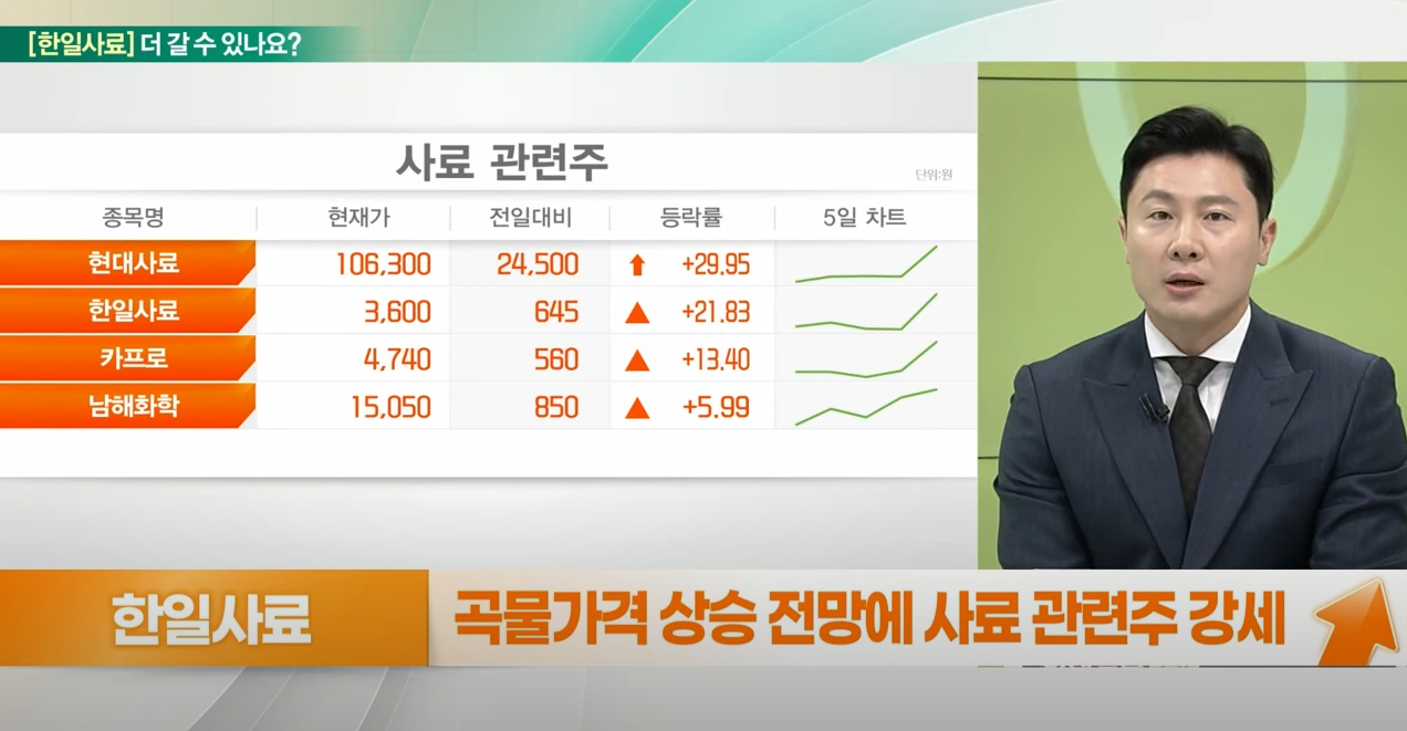 역대 최대치 찍은 국제 곡물가, 주가 행방은?