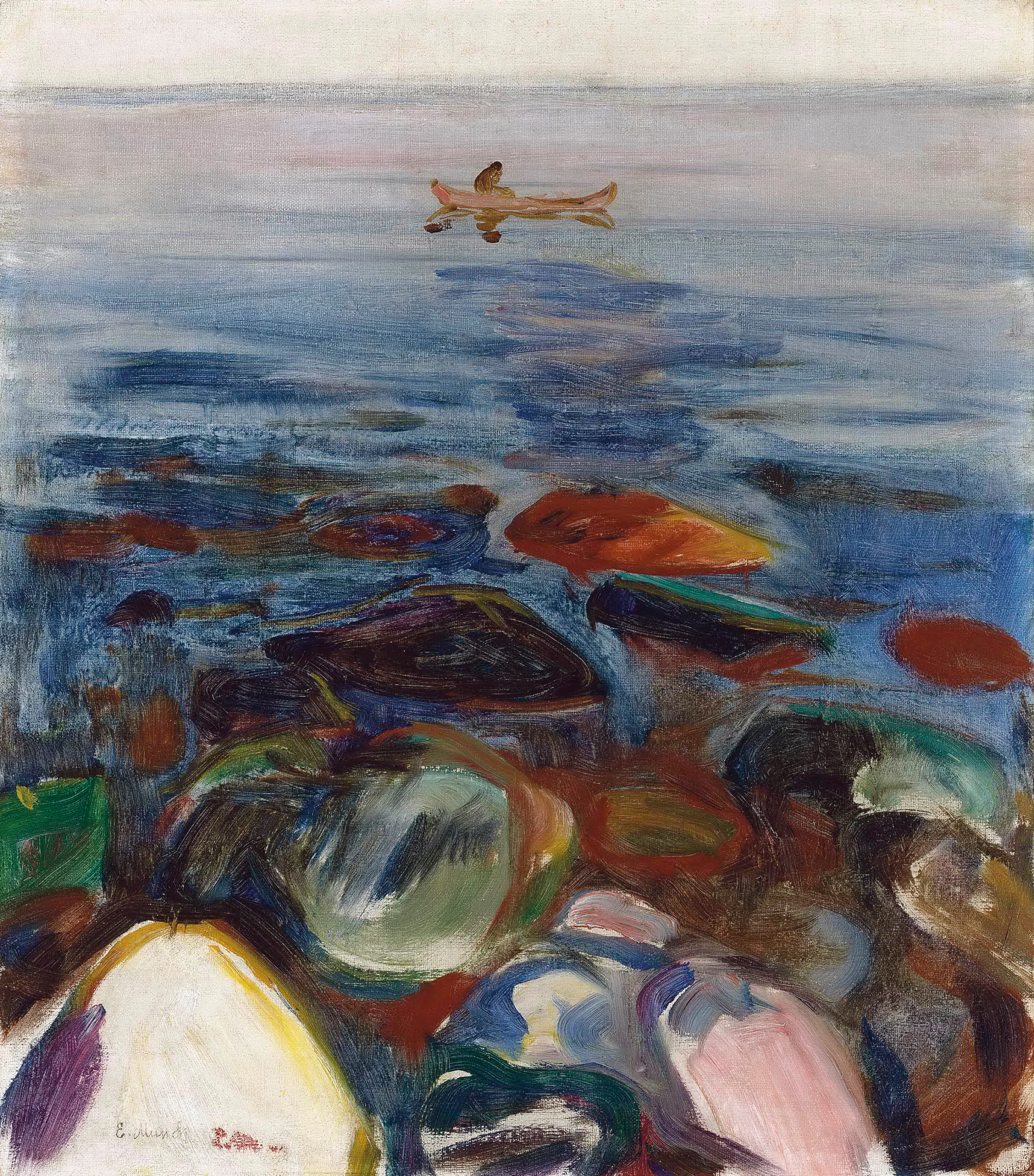 뭉크 : 바다 위의 배 - Robat pa sjøen 1904.