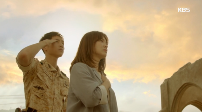 '태양의 후예' "울렸습니다" "그세?" - 3회 유시진...