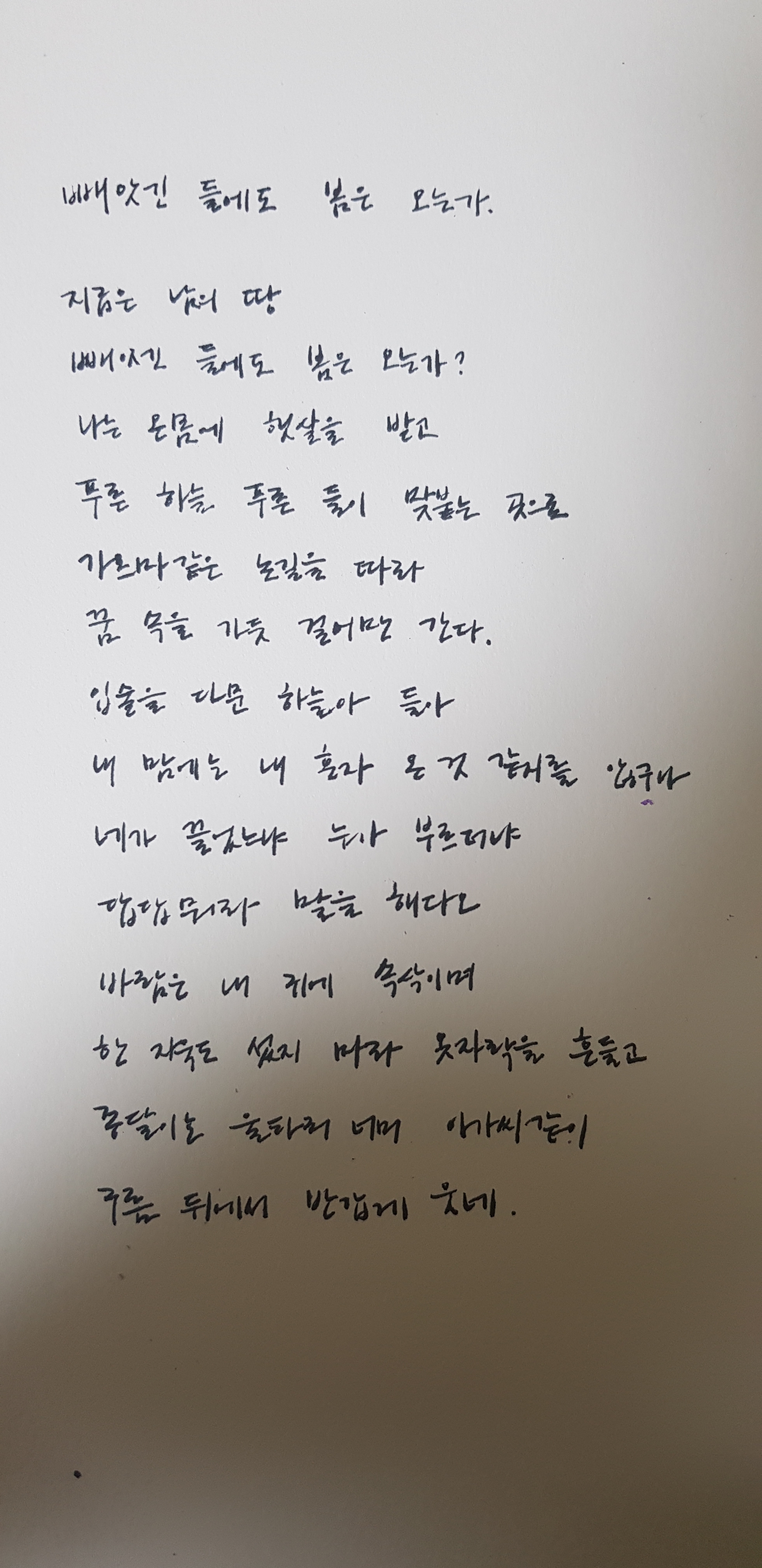 빼앗긴 들에도 봄은 오는가