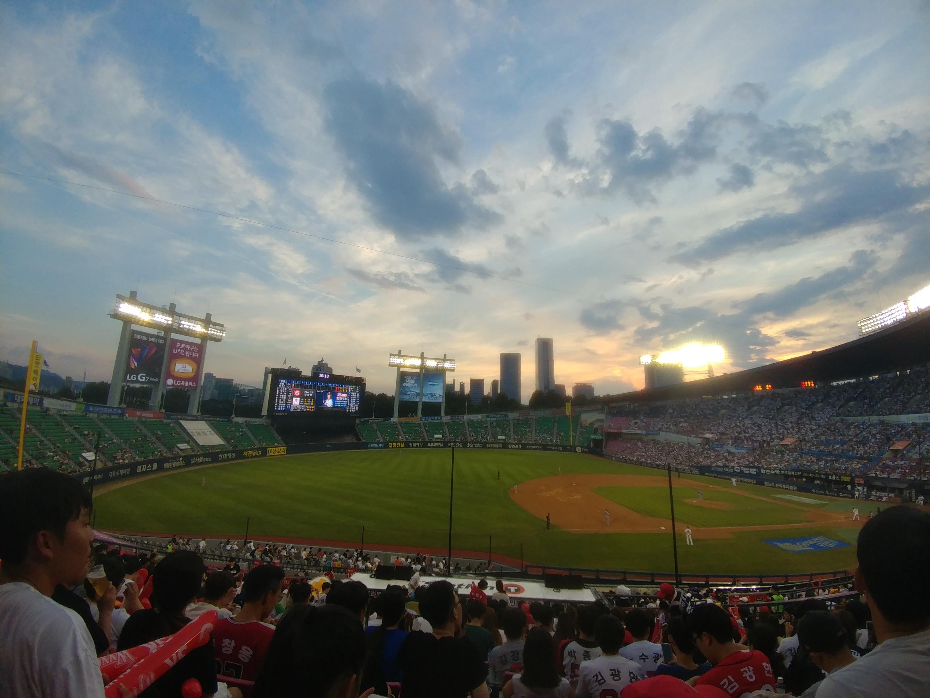 2018.08.15 잠실 SK-두산전 직관 후기 - 친구 따라...