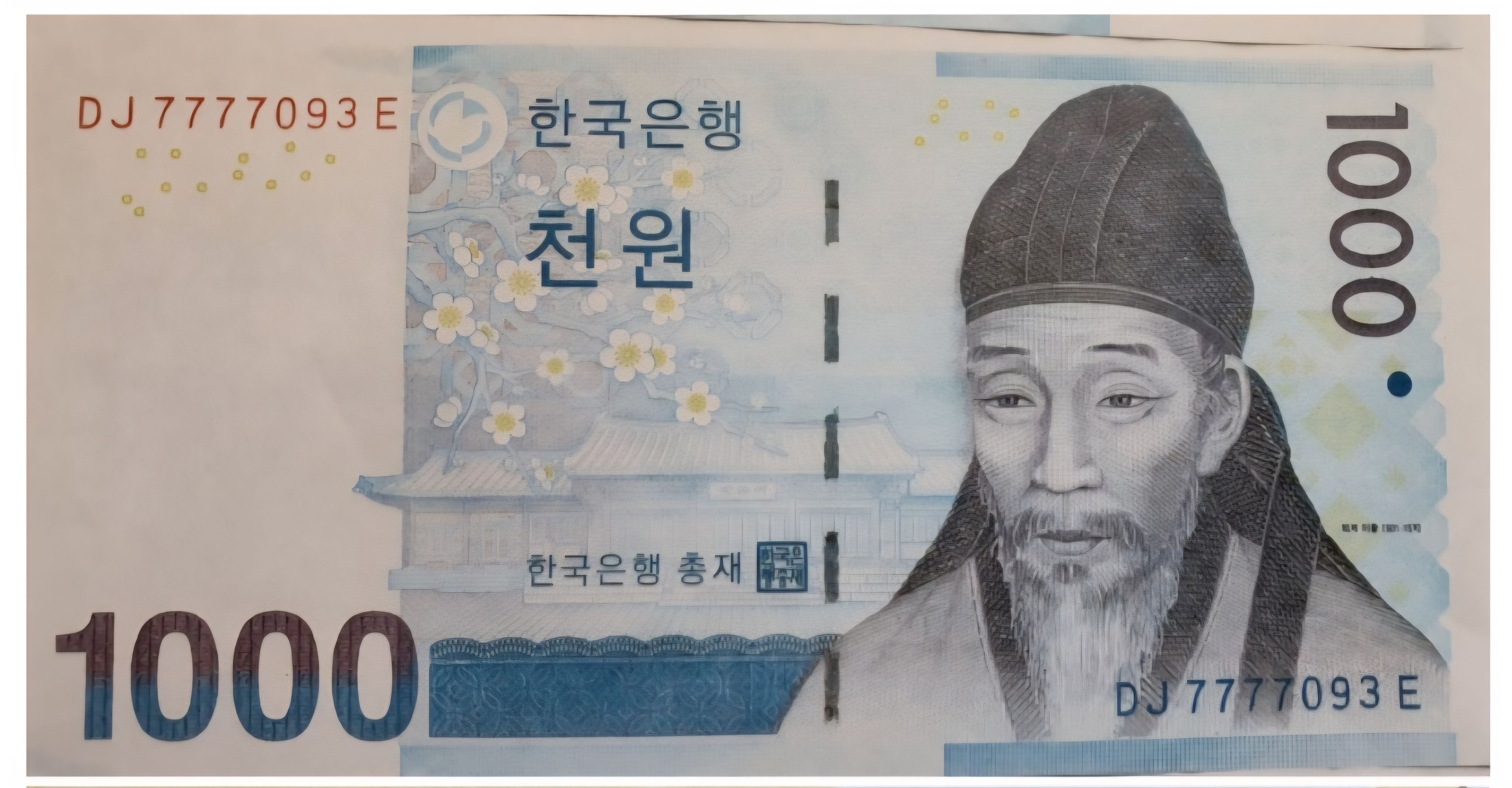 지폐 속의 송죽매 값은 얼마일까요?