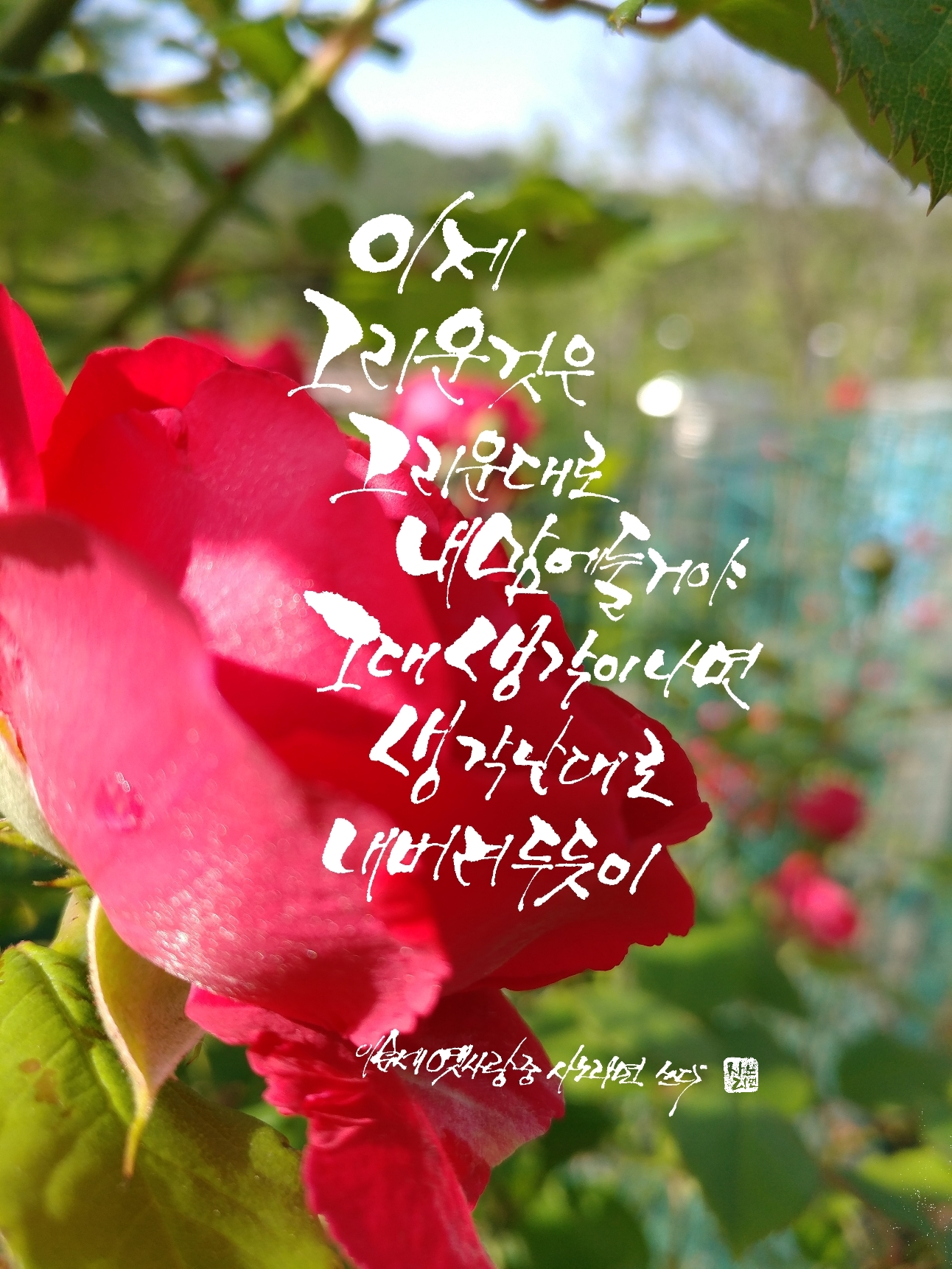 옛사랑 - 이문세 - 사노라면의 붓끝에 시를묻혀 캘...