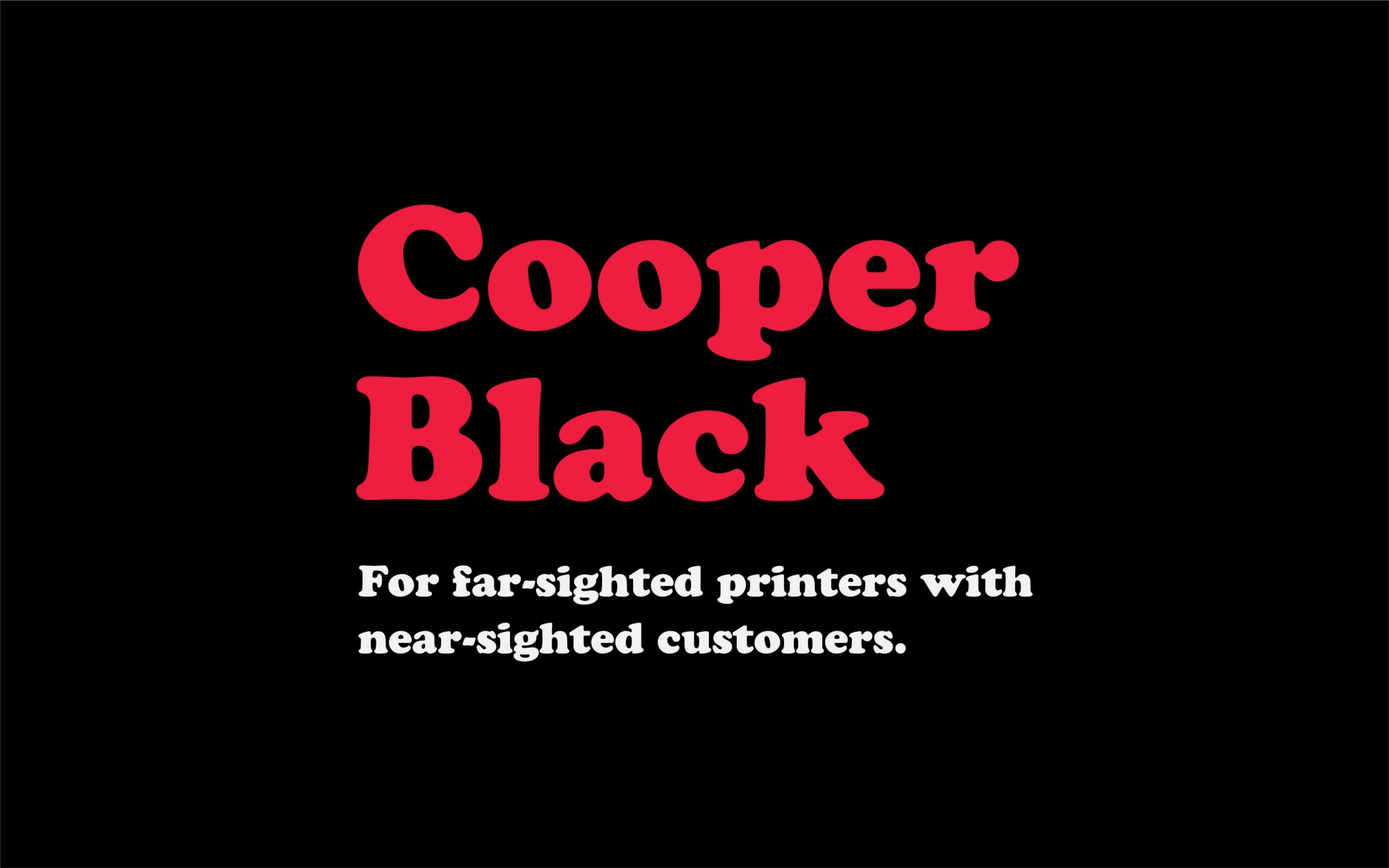 뚱뚱한 폰트: Cooper Black의 100년
