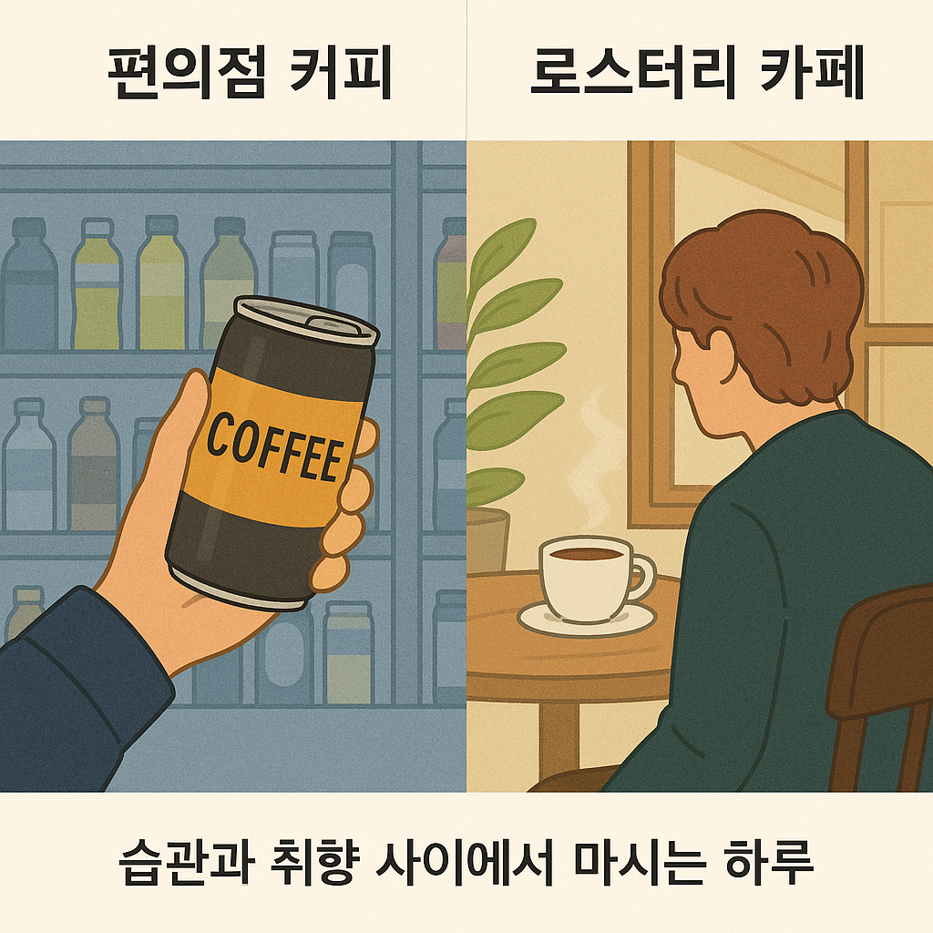 《편의점커피vs로스터리카페-습관과 취향 사이에서》