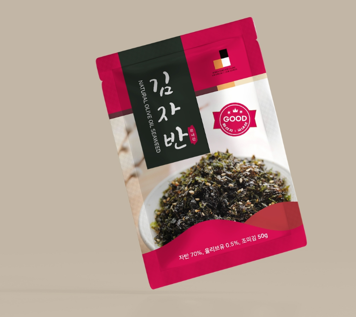 바삭한 맛을 담다! 김자반 패키지 디자인