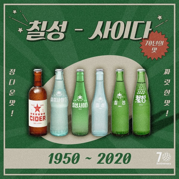 칠성사이다 브랜드스토리 : 국민탄산음료 70주년의 의미