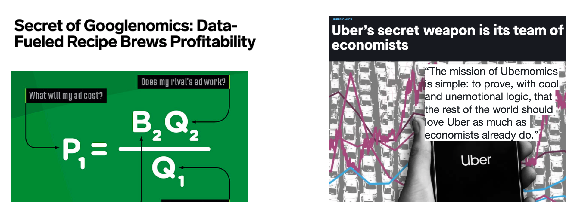테크 회사에서 일하는경제학자의 기쁨과 슬픔