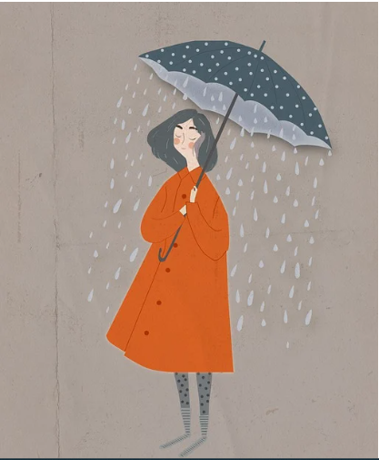 우산속 이미지
