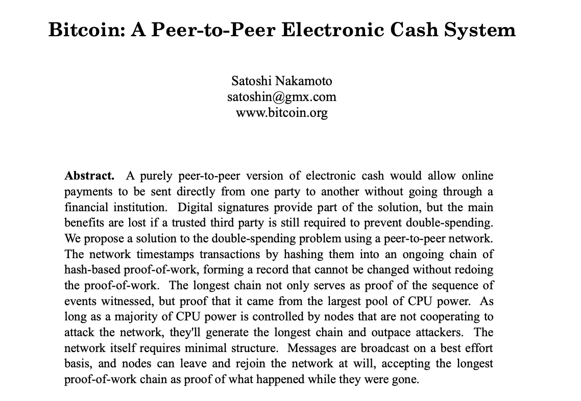 언제부터 암호화폐에서 백서란 말이 사용되었을까?