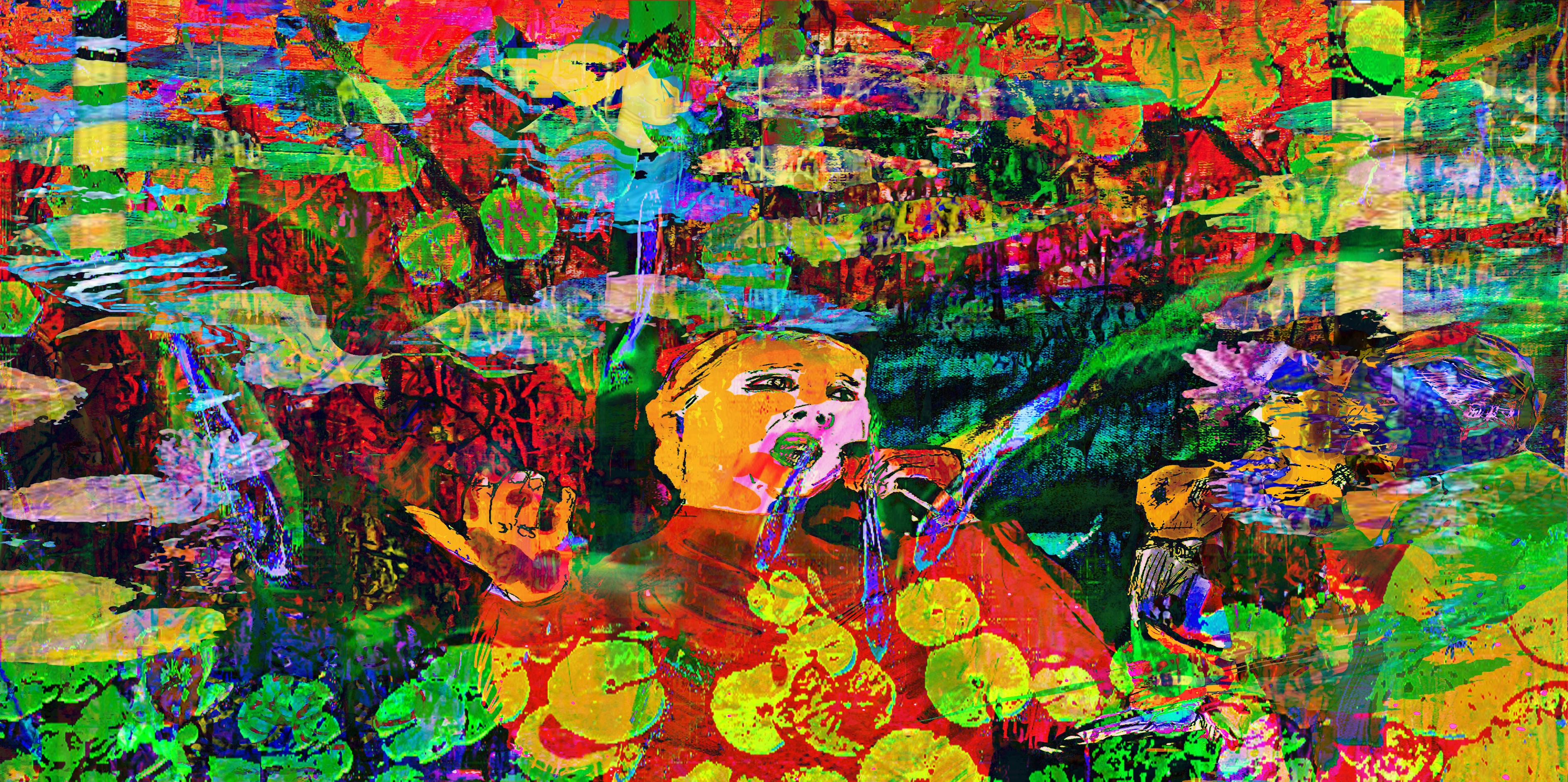 モダンアートとコンテンポラリーアートの概念抽象アーティスト