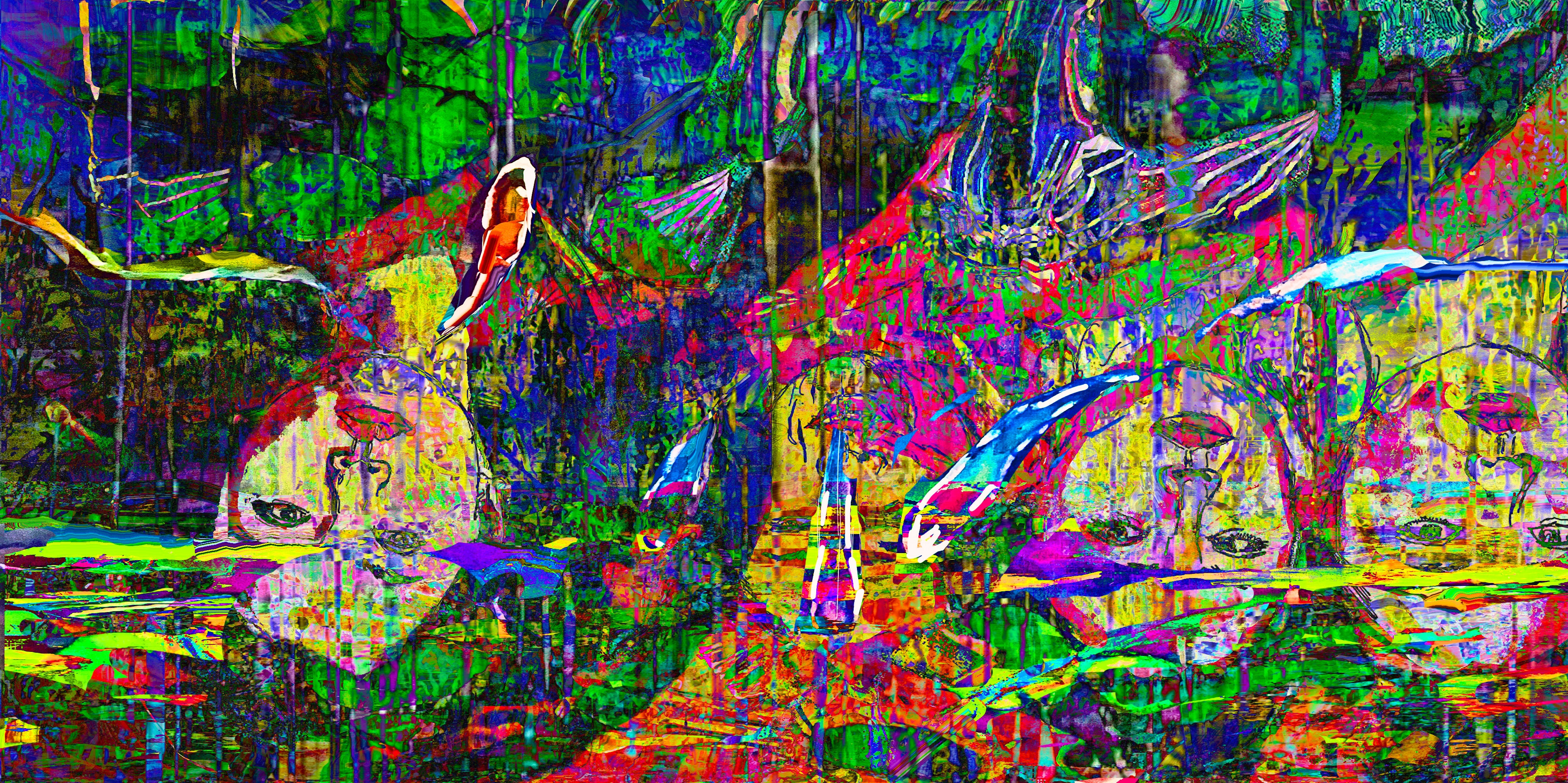 モダンアートとコンテンポラリーアートの概念抽象アーティスト