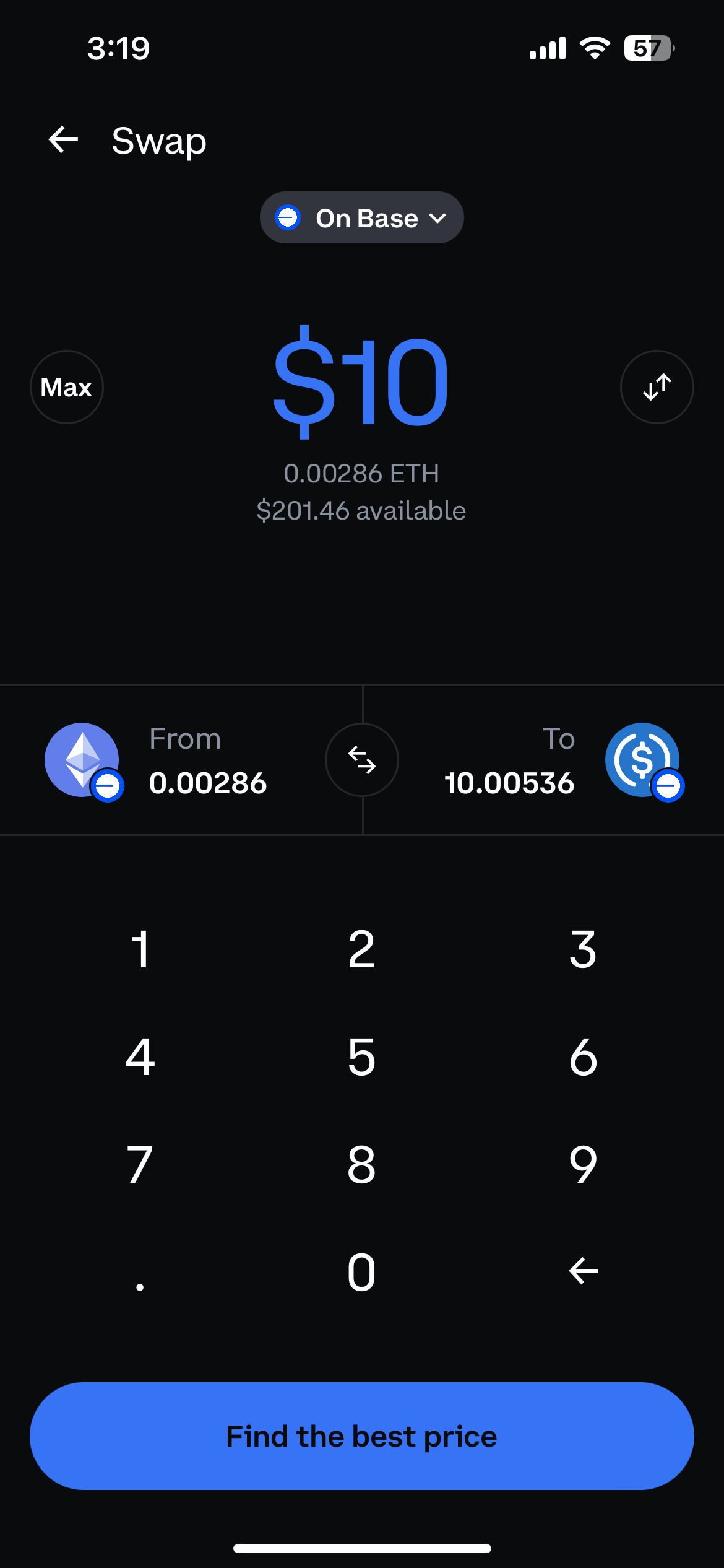 Coinbase Wallet의 체인과 스왑 서비스