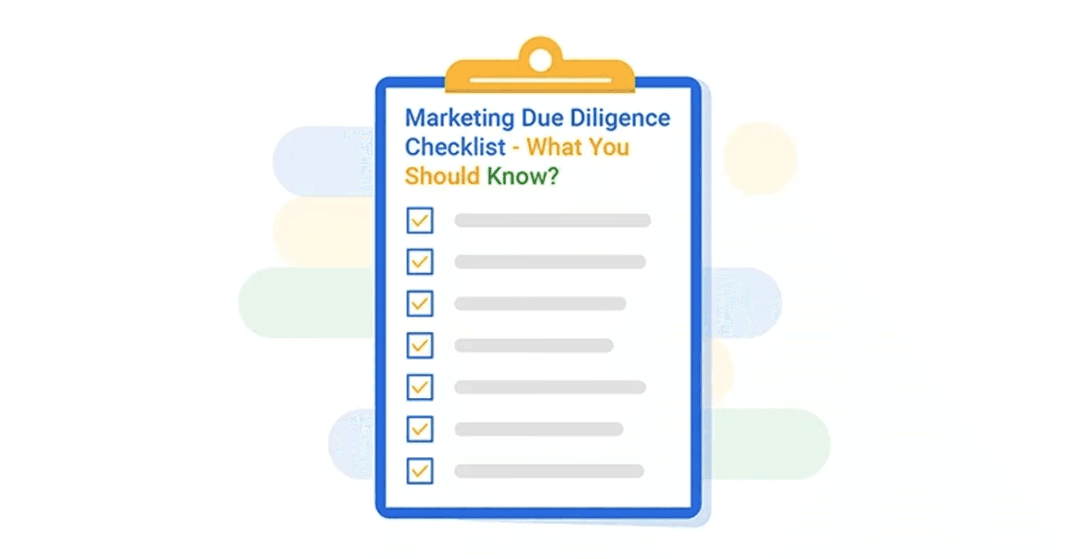 Marketing Due Diligence Checklist – What You Should Know?