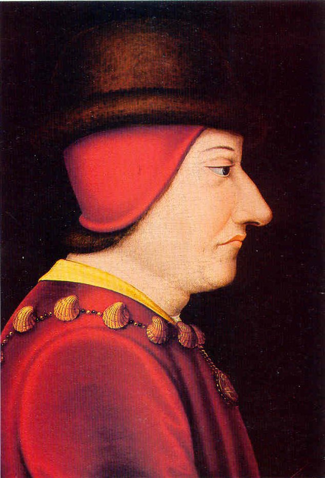 프로방스를 프랑스에 병합한 프랑스 왕 루이 11세의 초상화. Jacob de Litemont 작, c. 1469.