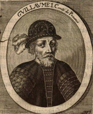 해방자 기욤 1세의 초상(후대 상상화). Antoine de Ruffi 작, 1655년.