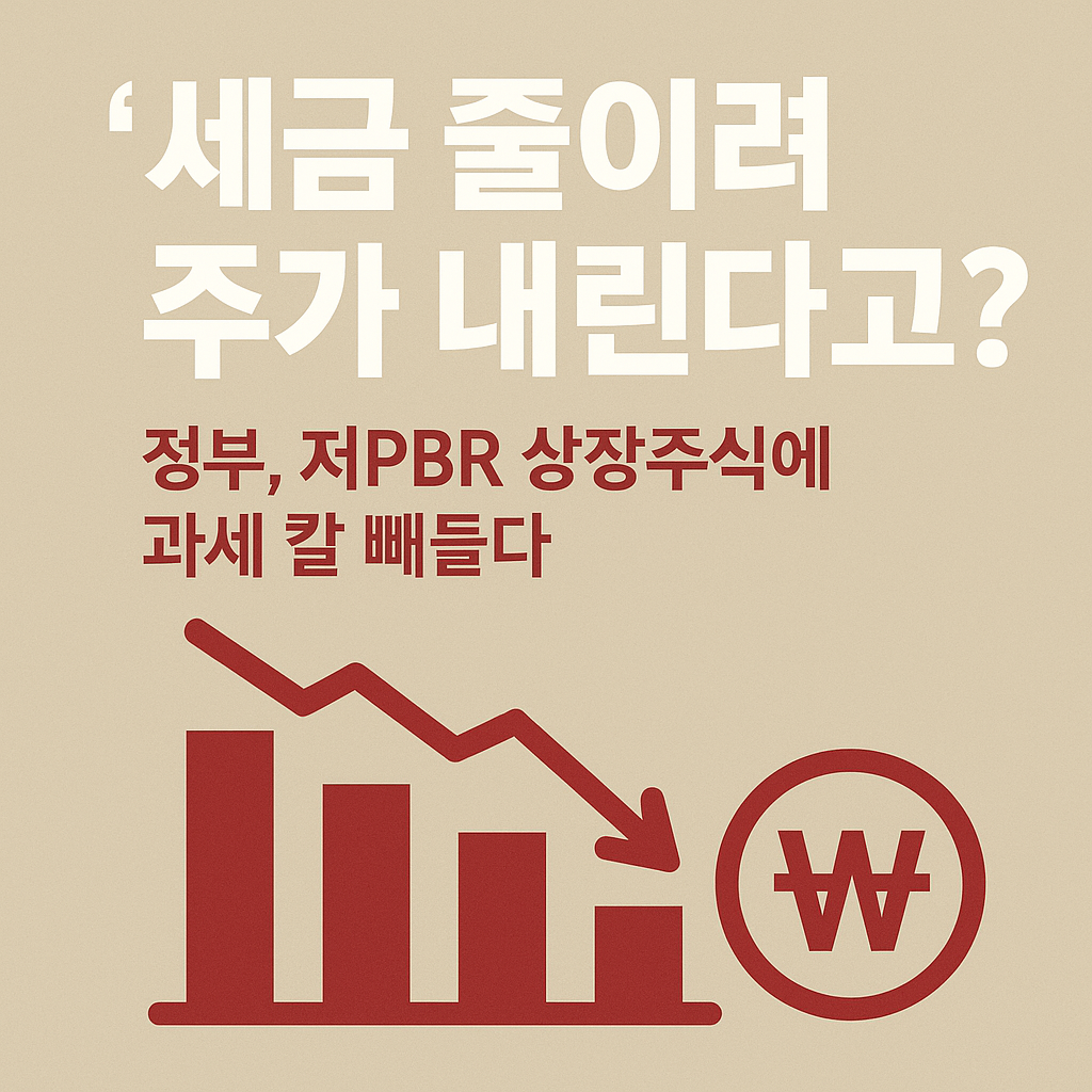 저PBR 상장주식 평가법 개정안