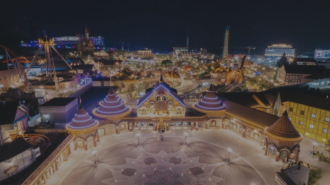 부산 롯데월드 어드벤처 야간 맵핑쇼 오픈