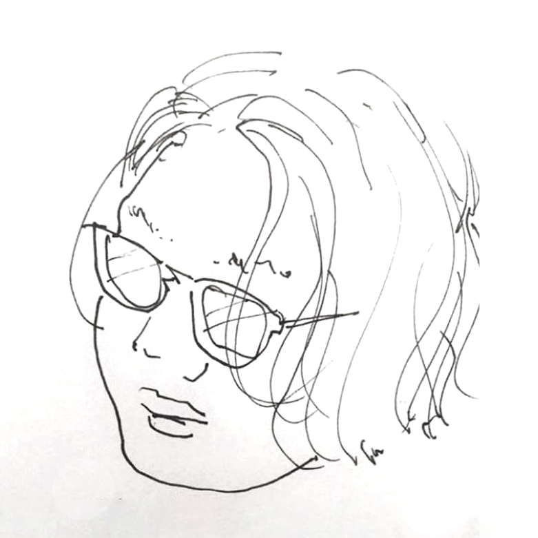 안경 쓴 여자