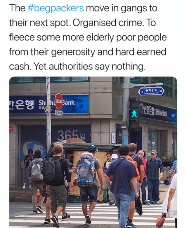 종로 노숙자 무료 급식소에서 구걸하는 배낭여행 온 백인들 | 인스티즈