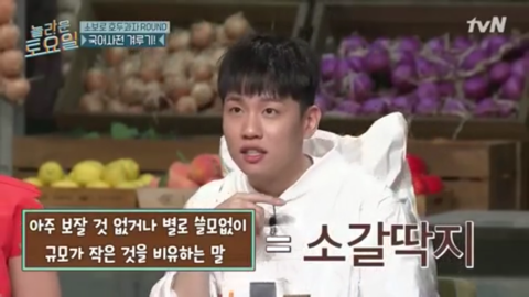 [놀라운토요일] 아주 보잘 것 없거나 별로 쓸모없이 규모가 작은 것을 비유하는 말 | 인스티즈