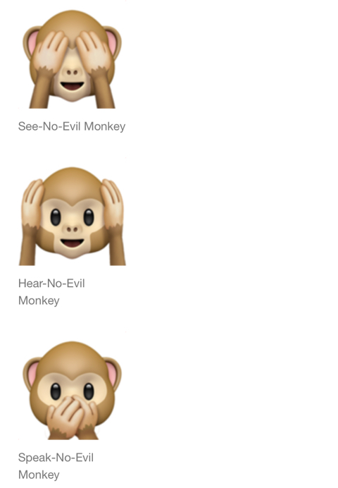 부끄러운 줄 알았던 원숭이 이모티콘의 원래 뜻 🙊🙈🙉 | 인스티즈
