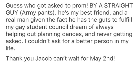 이성애자 친구에게 파티 같이 가자고 프롬포즈 받은 동성애자 친구 | 인스티즈