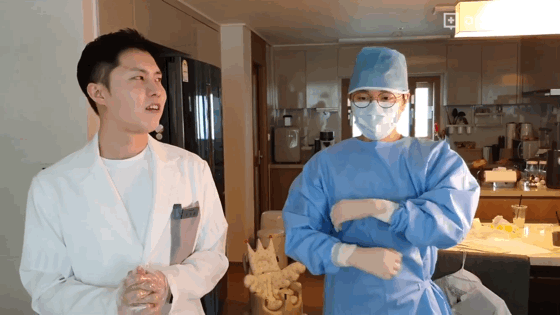 수술복 입는 방법과 수술방에서의 자세.jpgif | 인스티즈