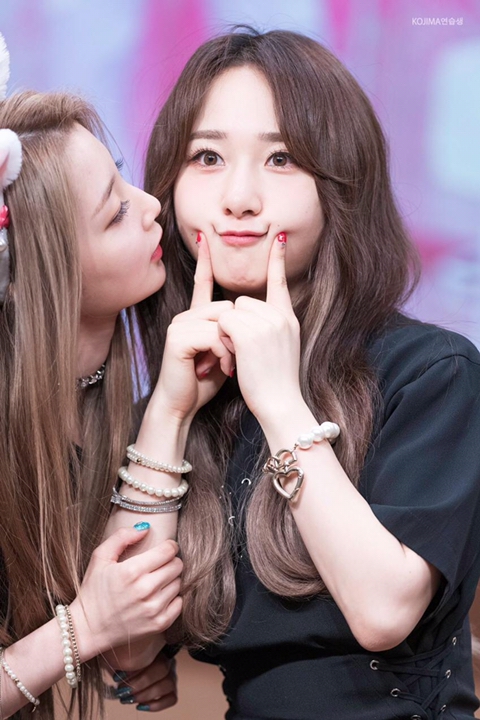 [로켓펀치] 쥬리에게 들이대는 연희.gif | 인스티즈