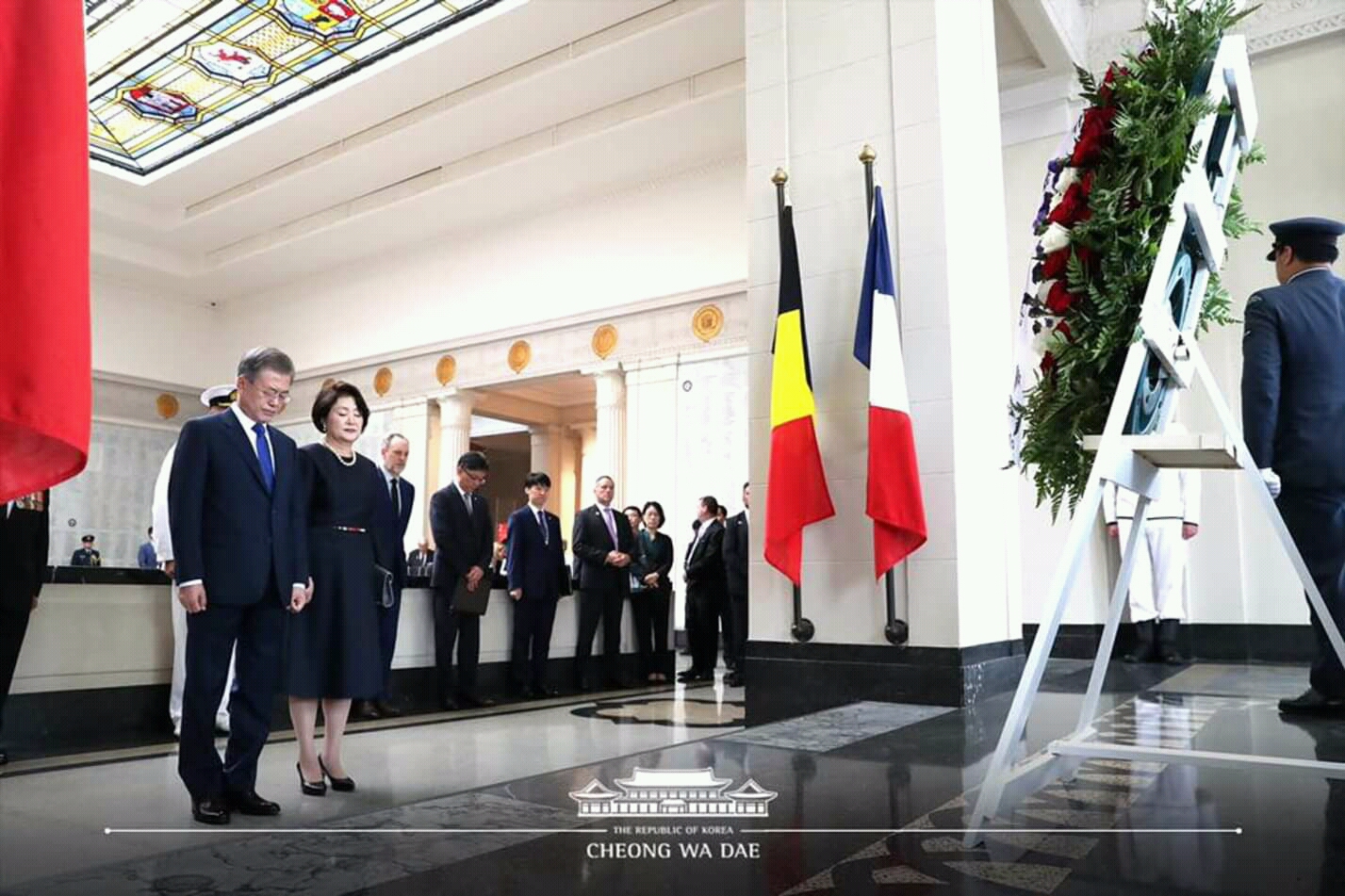  문프,뉴질랜드 국빈방문 첫 일정 | 인스티즈