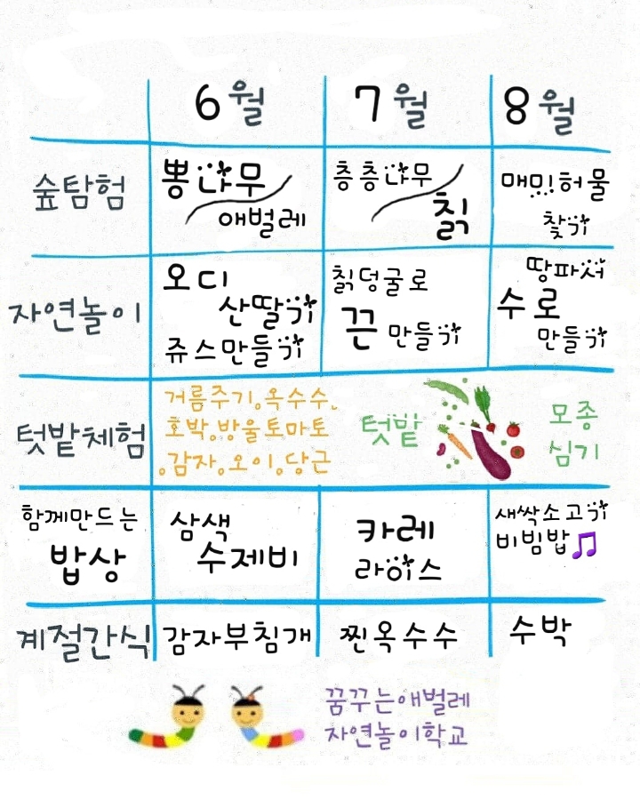 꿈꾸는애벌레자연놀이학교 이미지