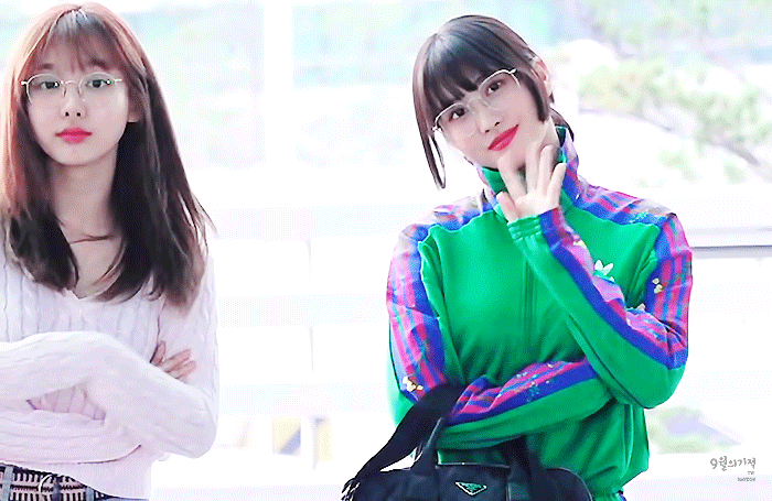 귀여운 동그리 안경을 쓴 트와이스 나연.jpgif | 인스티즈