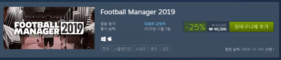 [스팀] FM2019 할인 | 인스티즈
