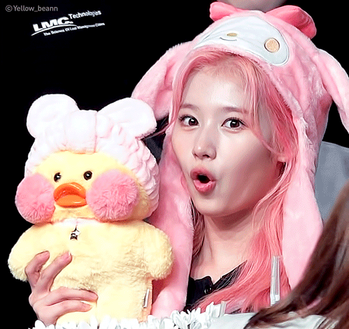 인형따라하는 사나.jpgif | 인스티즈