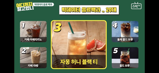 스타벅스 연령별 인기음료 TOP5 | 인스티즈