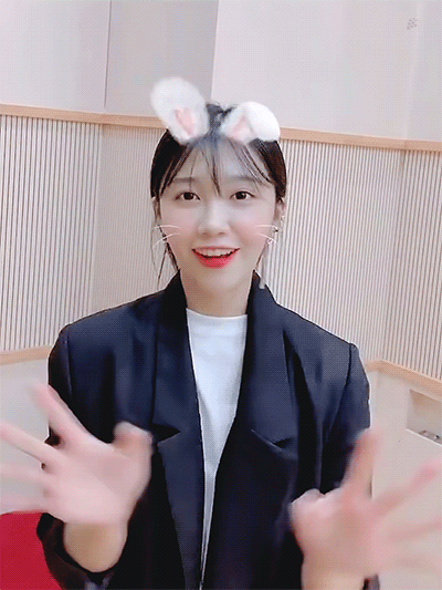 에이핑크 정은지 토끼 필터.gif | 인스티즈