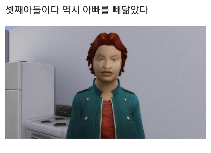 [심즈] 아빠가 못생겼을때 자식 얼굴 유전 실험 | 인스티즈