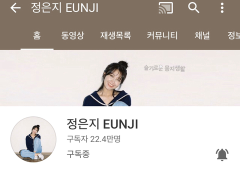 유튜버 정은지 커버곡.jpg | 인스티즈