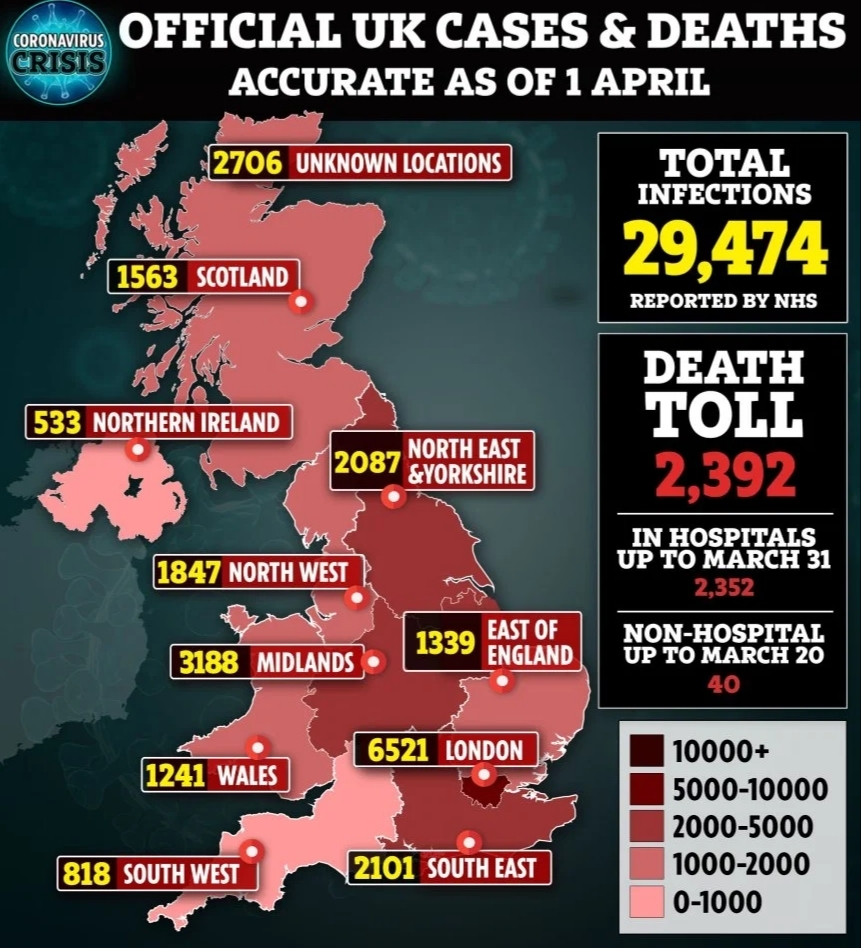 영국 코로나 확진자/사망자 통계 | 인스티즈